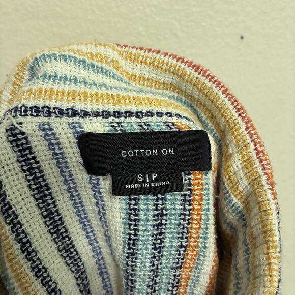 Cotton On Knitted Button Down Top Mens Size S - Picture 5 of 7